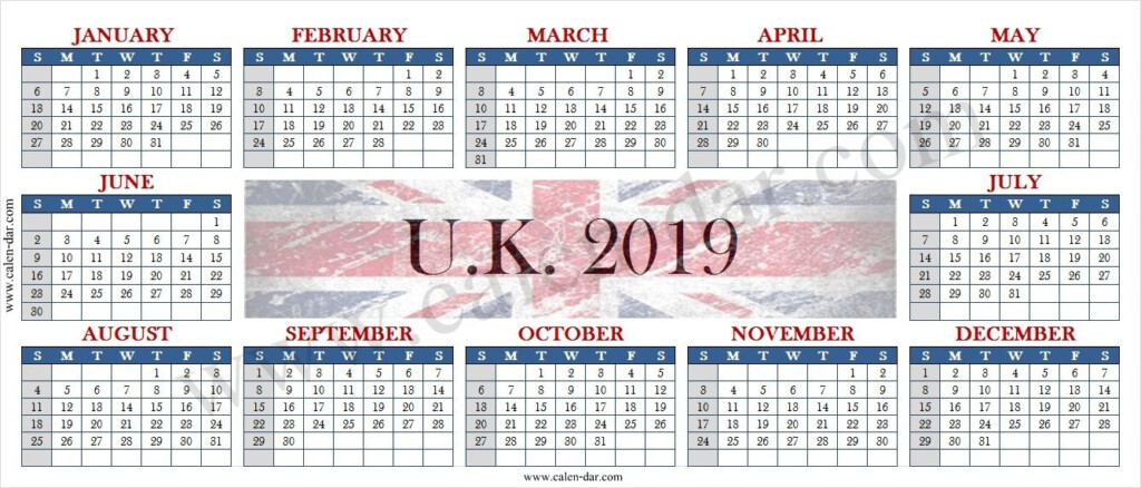 20 2019 Calendar With Week Numbers Printable Free Download Printable  - 2019 Calendar With Week Numbers Printable Uk