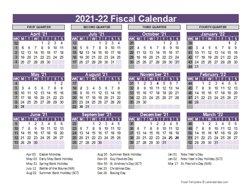 2013 14 Fiscal Year Planner Download Calendar Printable Uk Fiscal  - Financial Year Calendar 2013 14 With Week Numbers