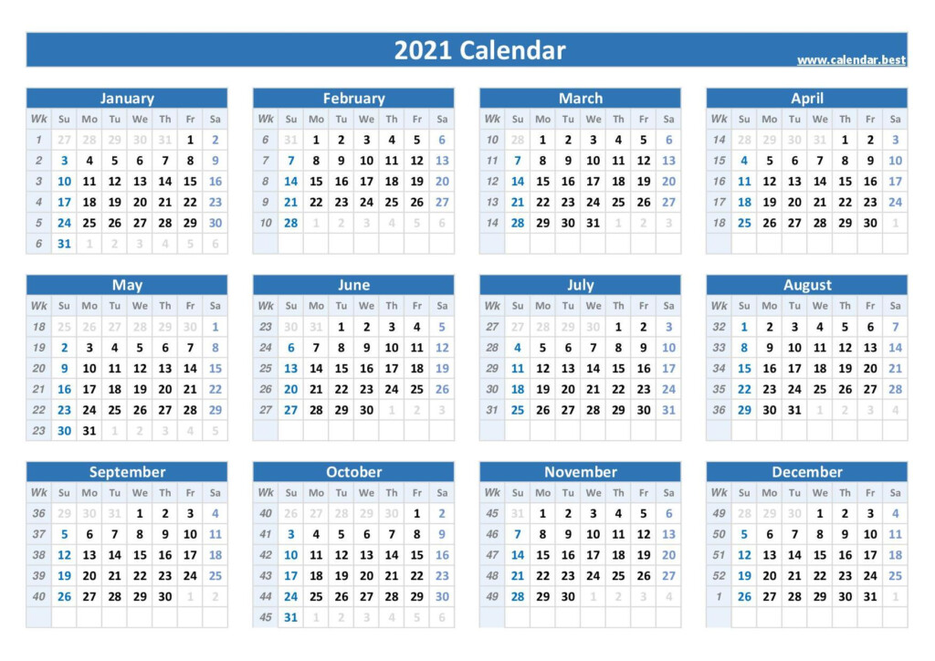 2024 Calendar With Week Numbers Printable Calendar - Calendar With Week Numbers To Print