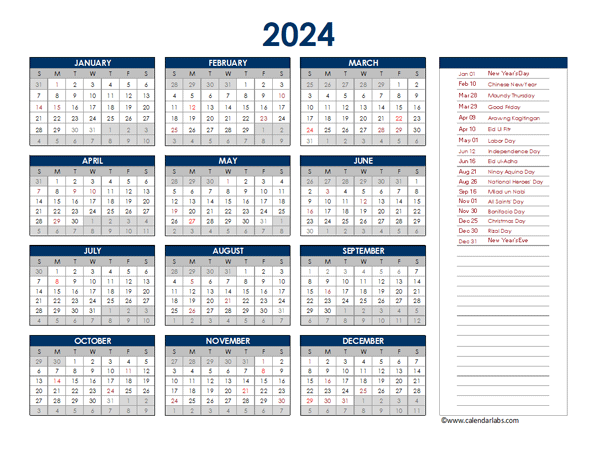 2024 Numbered Weeks Calendar Holidays Philippines Full Moon Calendar 2024 - 2024 Calendar Philippines With Week Numbers