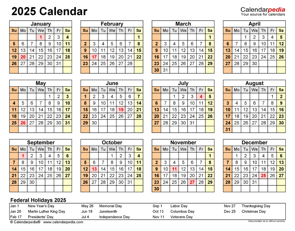 2025 Calendar Free Printable Excel Templates Calendarpedia - 2025 Calendar In Excel With Week Numbers