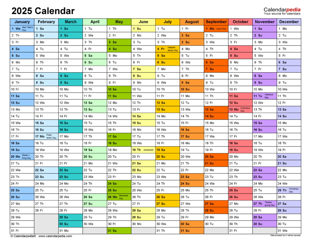 2025 Calendar Free Printable Excel Templates Calendarpedia - Template Excel 2025 Calendar With Week Numbers Printable