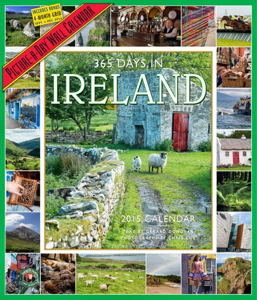 365 Days In Ireland 2015 Wall Calendar Picture A Day Wall Calendars  - Ireland 2015 Calendar With Week Numbers