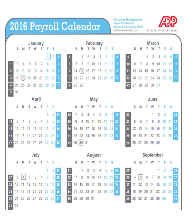 Adp Pay Calendar Kylie Minetta - Adp Calendar With Week Numbers 2017