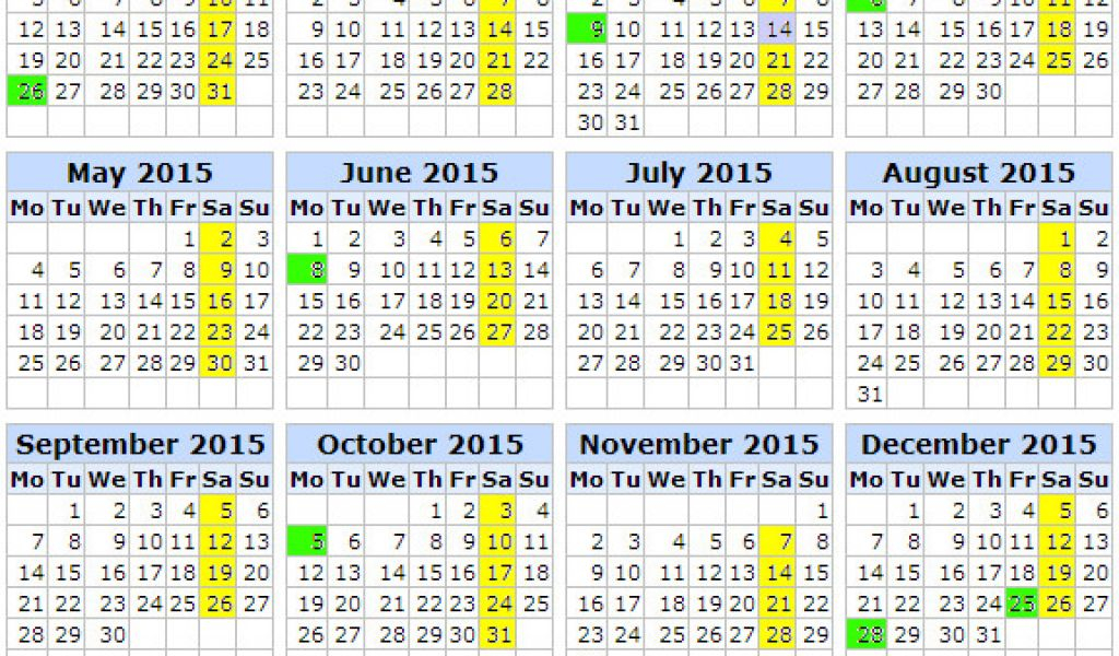 Australian Calendar Template 2015 2015 Calendar With Holidays Australia  - 2015 Australian Calendar With Week Numbers