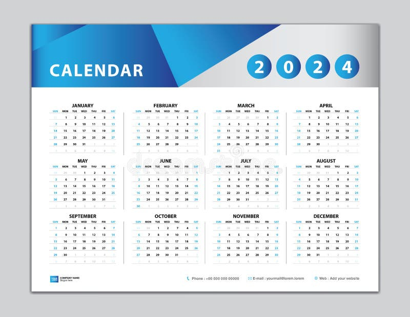 Calendar 2024 Template Desk Calendar 2024 Design Wall Calendar 2024  - 2024 Desk Calendar With Week Numbers