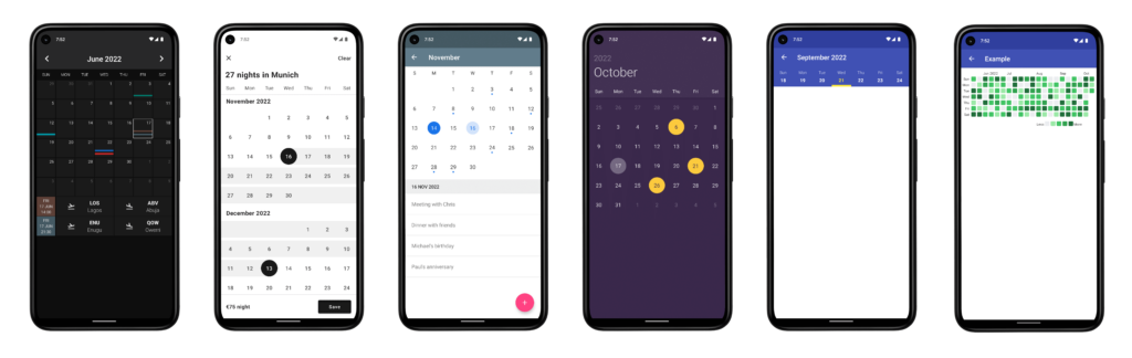 Calendar A Highly Customizable Calendar Librar codeKK AndroidOpen  - Calendar With Week Numbers Android App