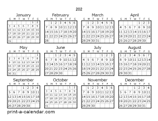 Download 202 Printable Calendars - 202 Calendar With Week Numbers