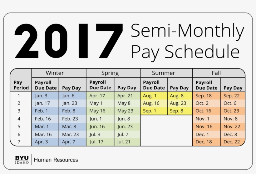 Download Semi Monthly Payroll Calendar Adp Biweekly Payroll Calendar  - Adp Calendar With Week Numbers 2017