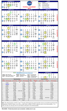 Fillable Online Searchpub Nssc Nasa 2013 Nasa Payroll Calendars Form  - 2013 Payroll Calendar With Week Numbers