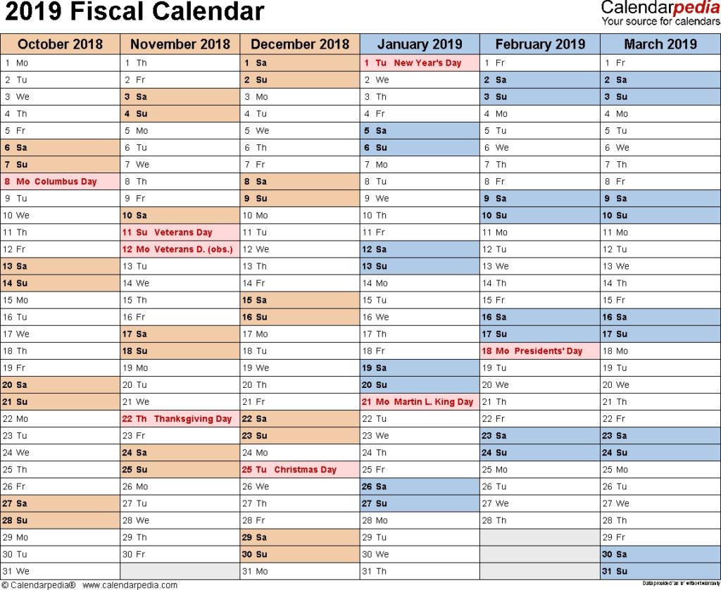 Financial Year Week Numbers 2019 - Financial Year Calendar With Week Numbers 2019