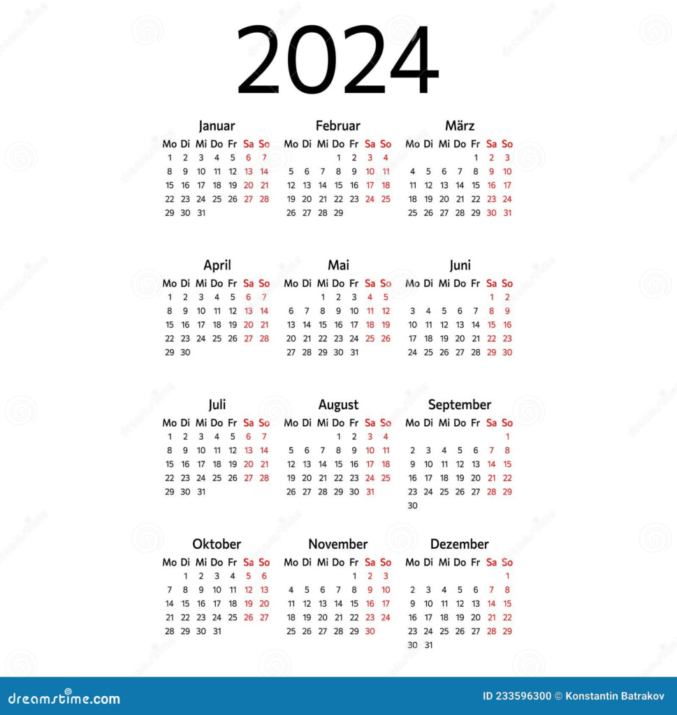 German Calendar 2024 With Weeks Dinah Jourdan - Week Numbers In German Calendar