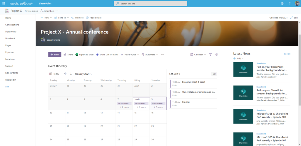 How To Embed A Modern Calendar To A SharePoint Page HANDS ON SharePoint - Sharepoint Online Calendar Week Numbers