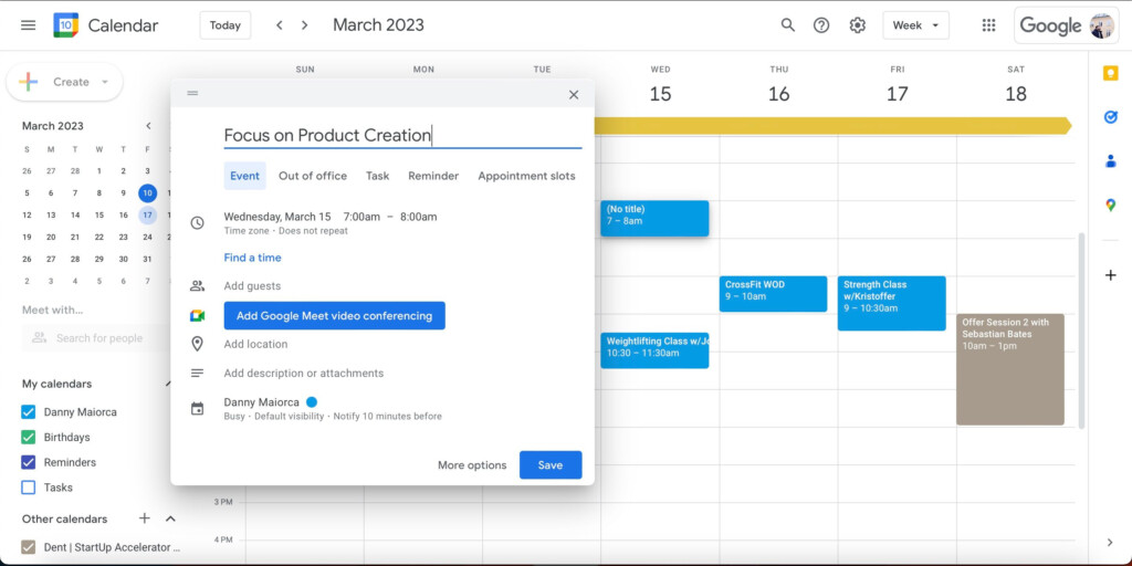 How To Plan Your Week In Google Calendar - Custom Week Numbers Google Calendar