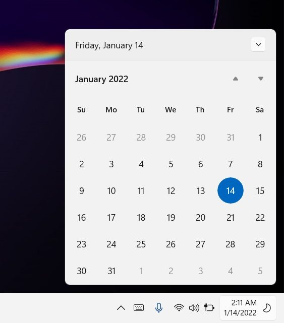 How To Use Calendar App In Windows 11 Pc Thewindowsclub - Week Numbers In Windows 11 Taskbar Calendar