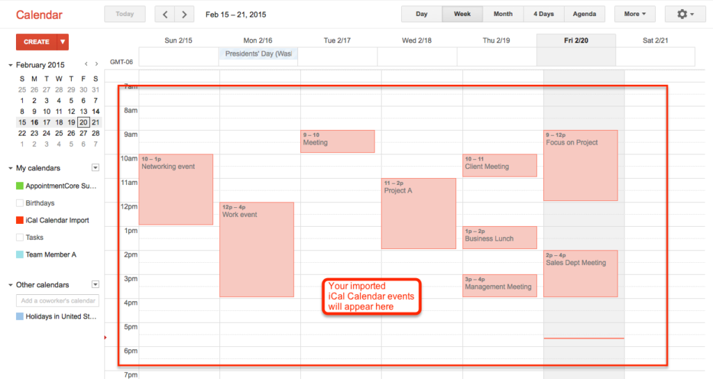 How To Use ICal Calendar With AppointmentCore AppointmentCore Help Center - Ical Calendar Week Numbers