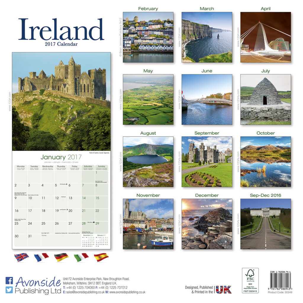 Ireland Calendar 2017 30249 17 Travel Places Scenery - Calendar 2017 Week Numbers Ireland