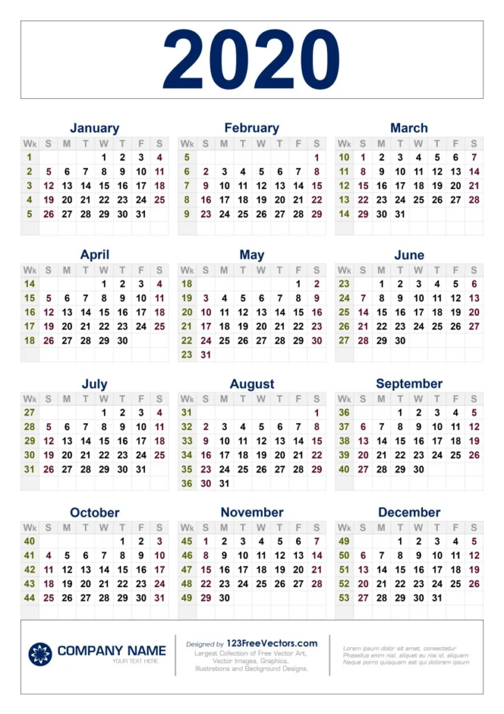 Lisle 202 Calendar - 202 Calendar With Week Numbers