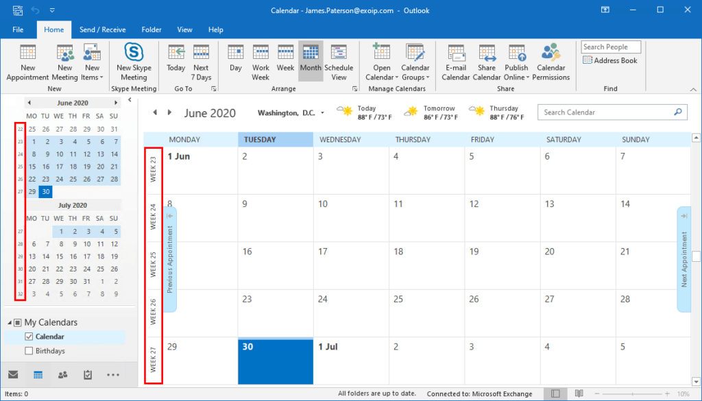 Outlook Calendar Settings Customize And Print - How To View Week Numbers In Outlook Calendar