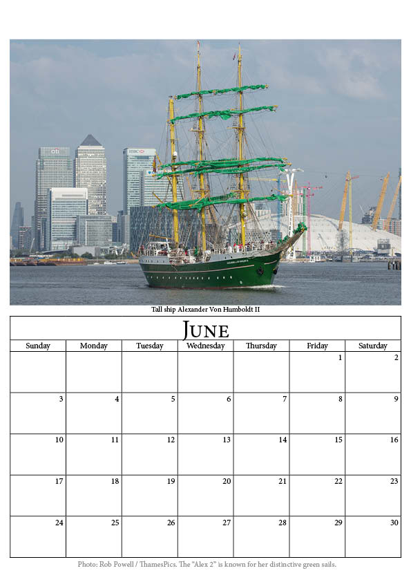 Thames calendar 20187 PictureCalendars co uk - 20187 Calendar With Week Numbers