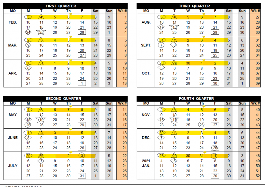 Usd 445 Calendar Printable Calendar 2023 - 445 Calendar Week Numbers