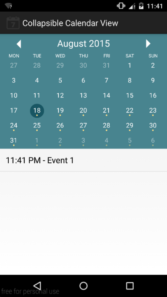 Week Calendar Android Library Calendar Printables Free Templates - Android 5 Calendar Week Numbers