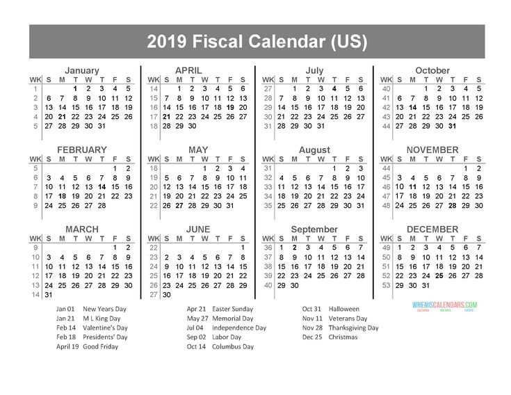 Week Numbers Fiscal Year 2019 2020 Fiscal Calendar Marketing  - 2019 Fiscal Calendar With Week Numbers