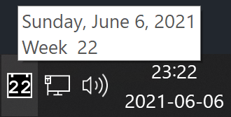 WeekNumber Windows 11 10 System Tray Application That Displays The  - Week Numbers In Windows 11 Taskbar Calendar