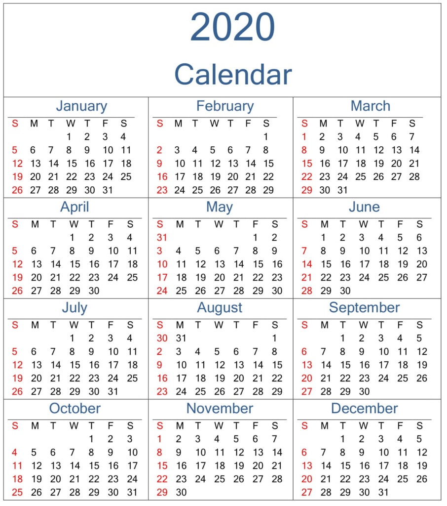 Year Calendar In Excel 2020 Calendar Printables Free Templates - 2020 Calendar With Week Numbers Xls