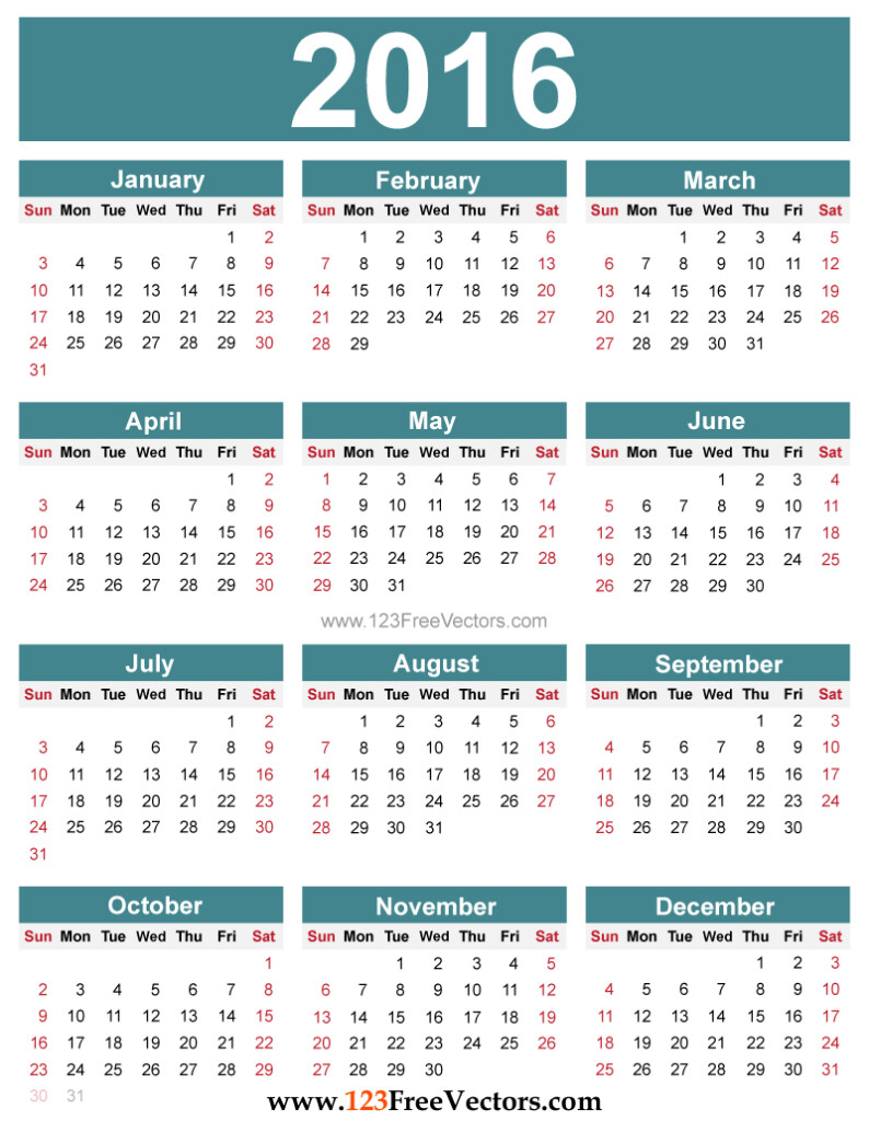 Yearly Calendar 2016 To Print HD Calendars 2018 Kalendar 2018  - Annual Calendar With Week Numbers 2016